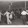 Saturday night dance. Tulare migrant camp. Visalia, California