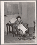 Interior of labor home. Tulare migrant camp. Visalia, California
