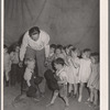 Children playing in nursery. Tulare migrant camp. Visalia, California
