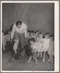 Children playing in nursery. Tulare migrant camp. Visalia, California