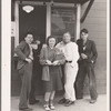High school students. Tulare migrant camp. Visalia, California