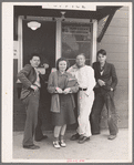 High school students. Tulare migrant camp. Visalia, California