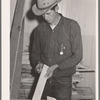Migrants are taught handicraft work. Tulare migrant camp. Visalia, California