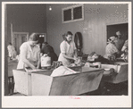 Women washing clothes. Tulare migrant camp. Visalia, California