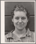 Migrant girl. Tulare migrant camp. Visalia, California