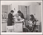 Well baby clinic. Tulare migrant camp. Visalia, California
