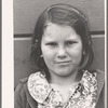 Migrant girl. Tulare migrant camp. Visalia, California