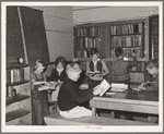 Library. Tulare migrant camp. Visalia, California