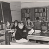 Library. Tulare migrant camp. Visalia, California