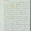 Charles James Blomfield to Jane Porter, autograph letter signed