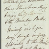 John Gardner Wilkinson to Jane Porter, autograph letter signed