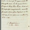Sir Robert Harry Inglis to Jane Porter, autograph letter third person