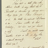 Sir James Emerson Tennent to Jane Porter, autograph letter signed