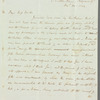 Sir Richard Westmacott to Jane Porter, autograph letter signed