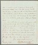 Sir Richard Westmacott to Jane Porter, autograph letter signed