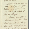 Sir James Emerson Tennent to Jane Porter, autograph letter signed
