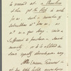 Sir James Emerson Tennent to Jane Porter, autograph letter signed
