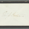 Mary [J.?]. Gellibrand to Jane Porter, autograph letter signed