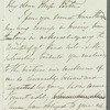 Harriet Beresford, Lady George Beresford to Jane Porter, autograph letter signed