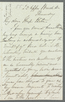 Harriet Beresford, Lady George Beresford to Jane Porter, autograph letter signed