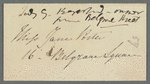 Harriet Beresford, Lady George Beresford to Jane Porter, autograph letter signed