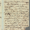 Jane Porter to Sir James Emerson Tennent, autograph letter (copy)