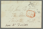 Josiah Forshall to Jane Porter, autograph letter third person