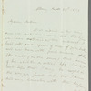 John Elphinstone, Lord Elphinstone to Jane Porter, autograph letter signed