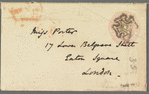 Unidentified sender to Miss Porter, envelope (empty)