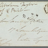 Wilbraham Taylor to Jane Porter, autograph letter signed