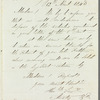 Thomas Anstey to Jane Porter, autograph letter signed