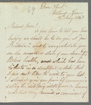 Sarah Booth to Jane Porter, autograph letter signed