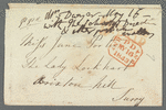 William Dwyer to Jane Porter, envelope (empty)