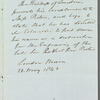 Charles James Blomfield to Jane Porter, autograph letter third person