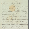 Wilbraham Taylor to Jane Porter, autograph letter signed