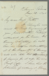 Wilbraham Taylor to Jane Porter, autograph letter signed