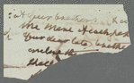 Unidentified sender to unidentified recipient, autograph letter (fragment)