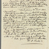 William Ogilvie Porter to Jane Porter, letter signed (copy)