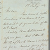 [R.?] Campbell to Jane Porter, autograph letter signed