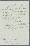 [R.?] Campbell to Jane Porter, autograph letter signed