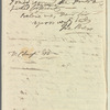 Jane Porter to Dominic Charles Colnaghi, autograph letter signed (copy)