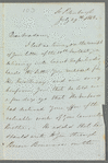 John Bloomfield, Lord Bloomfield to Jane Porter, autograph letter signed