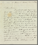 Henry William Pickersgill to Jane Porter, autograph letter signed