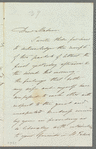 Henry William Pickersgill to Jane Porter, autograph letter signed