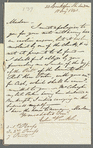 Edward Puckle to Jane Porter, autograph letter signed