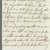 Sarah Booth to Jane Porter, autograph letter signed