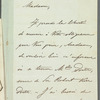 A. De Berg to Jane Porter, autograph letter signed