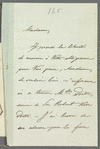 A. De Berg to Jane Porter, autograph letter signed