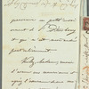 A. De Berg to Jane Porter, autograph letter signed