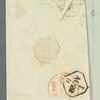 A. De Berg to Jane Porter, autograph letter signed